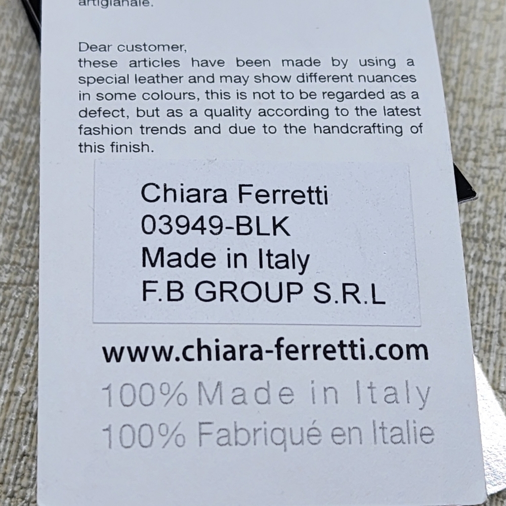 Chiara Ferretti Women's Made In Italy Genuine Leather Shoulder Bag - Picture 9 of 9